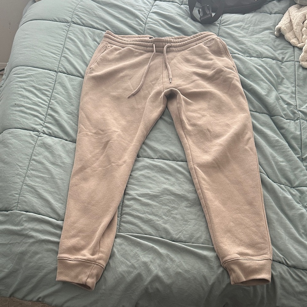 Hollister Light Tan Jogger Pants